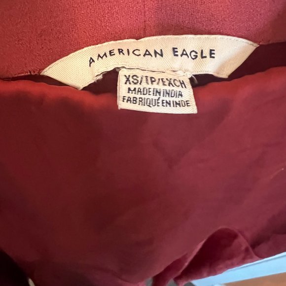 NWTs American Eagle Rust Satin Skirt - Picture 3 of 4